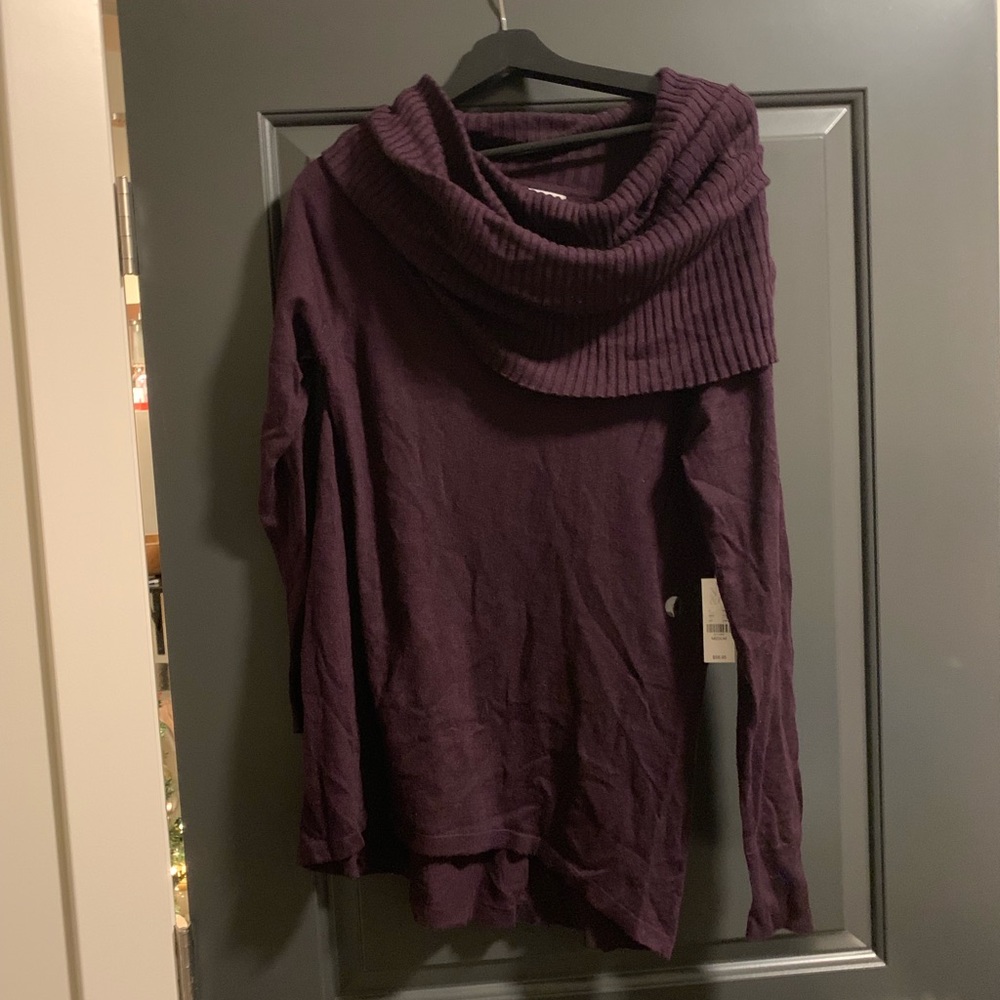 Purple cow light sweater